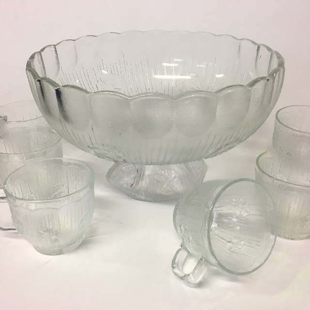 PUNCH BOWL, Glass - 1980s